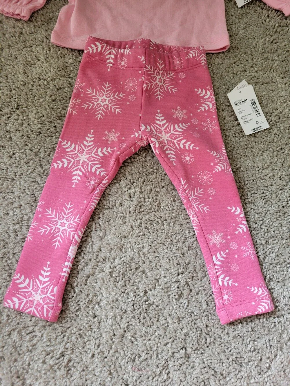 NWT Gymboree Pink Snowflake Set 12-18mo